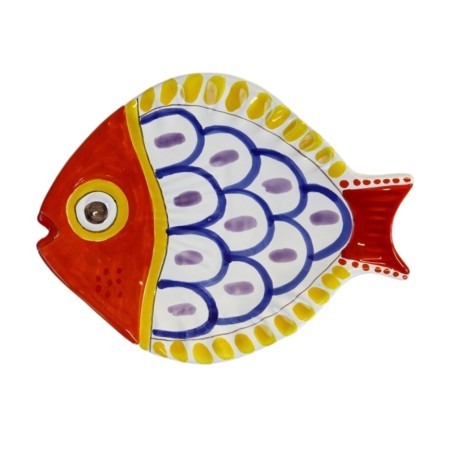 Fish bottom plate PT3PE De Simone Pottery Fish bottom plate PT3PE De Simone Pottery